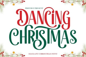 Dancing Christmas Font: Festive Design Ideas