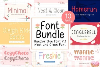 Neat & Clean Handwritten Fonts for Creative Projects