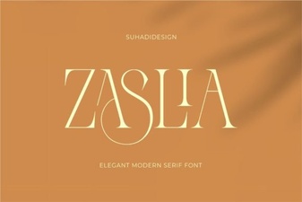 Zaslia Font: Elegant & Versatile Design Inspiration