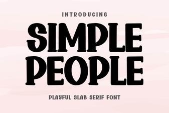 Simple People Font: Clean & Creative Design Tool